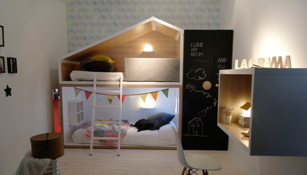 Дизайн детской комнаты в панно